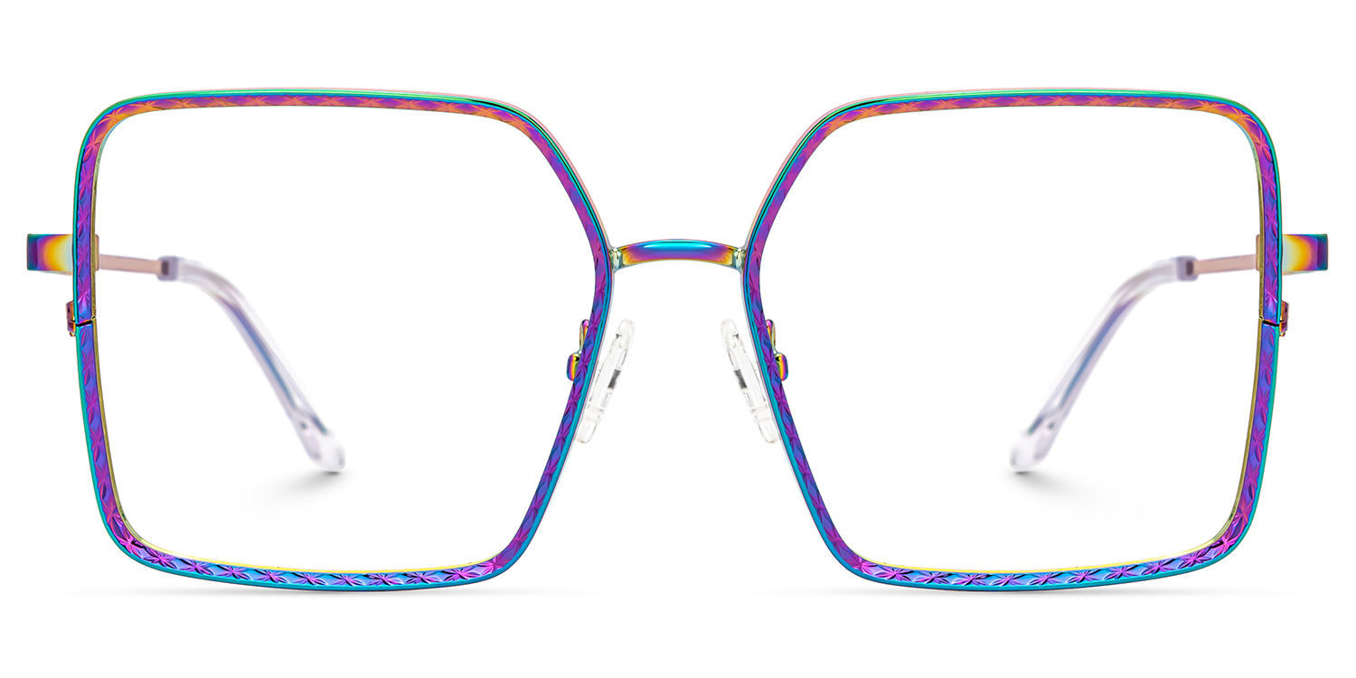 Toure Square Iridescent Glasses0
