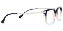 Zane Rectangle Blue Glasses3