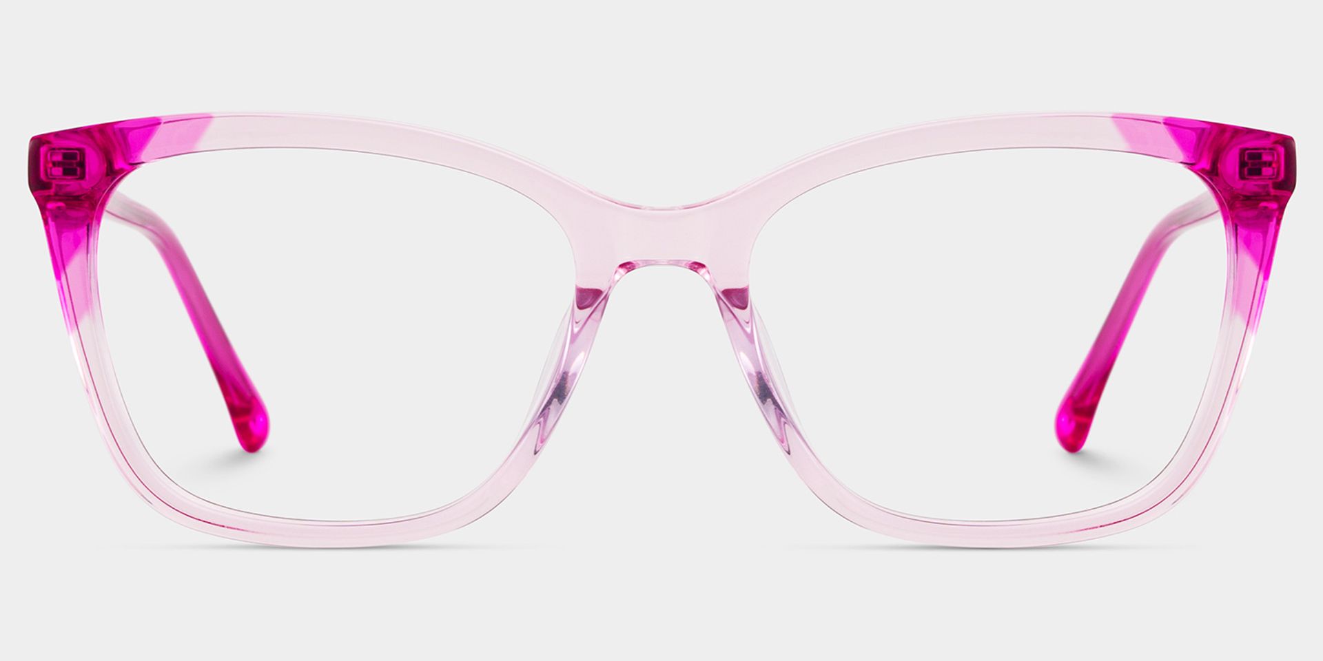 Juno Rectangle Pink Frame Eyeglasses for Woman| ZEELOOL Canada1