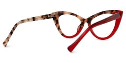 Maxine Cateye Red Glasses3