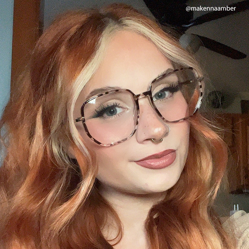 Joana Geometric Tortoise Glasses