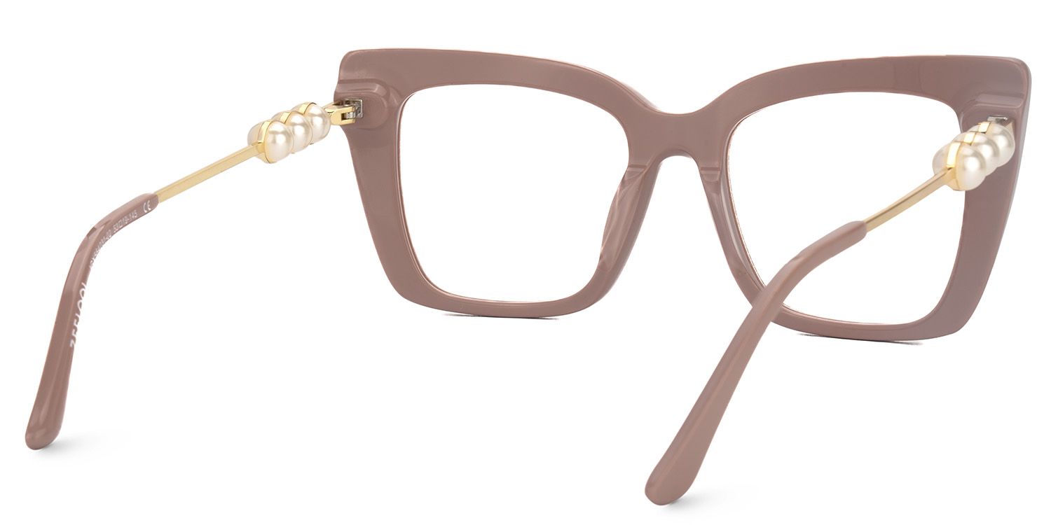 Monalisa Thick Brown Glasses in Square Design | ZEELOOL Canada5