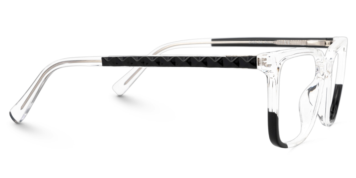 Krissy Crystal Eyeglasses in Square Full-Frame  | ZEELOOL Canada2