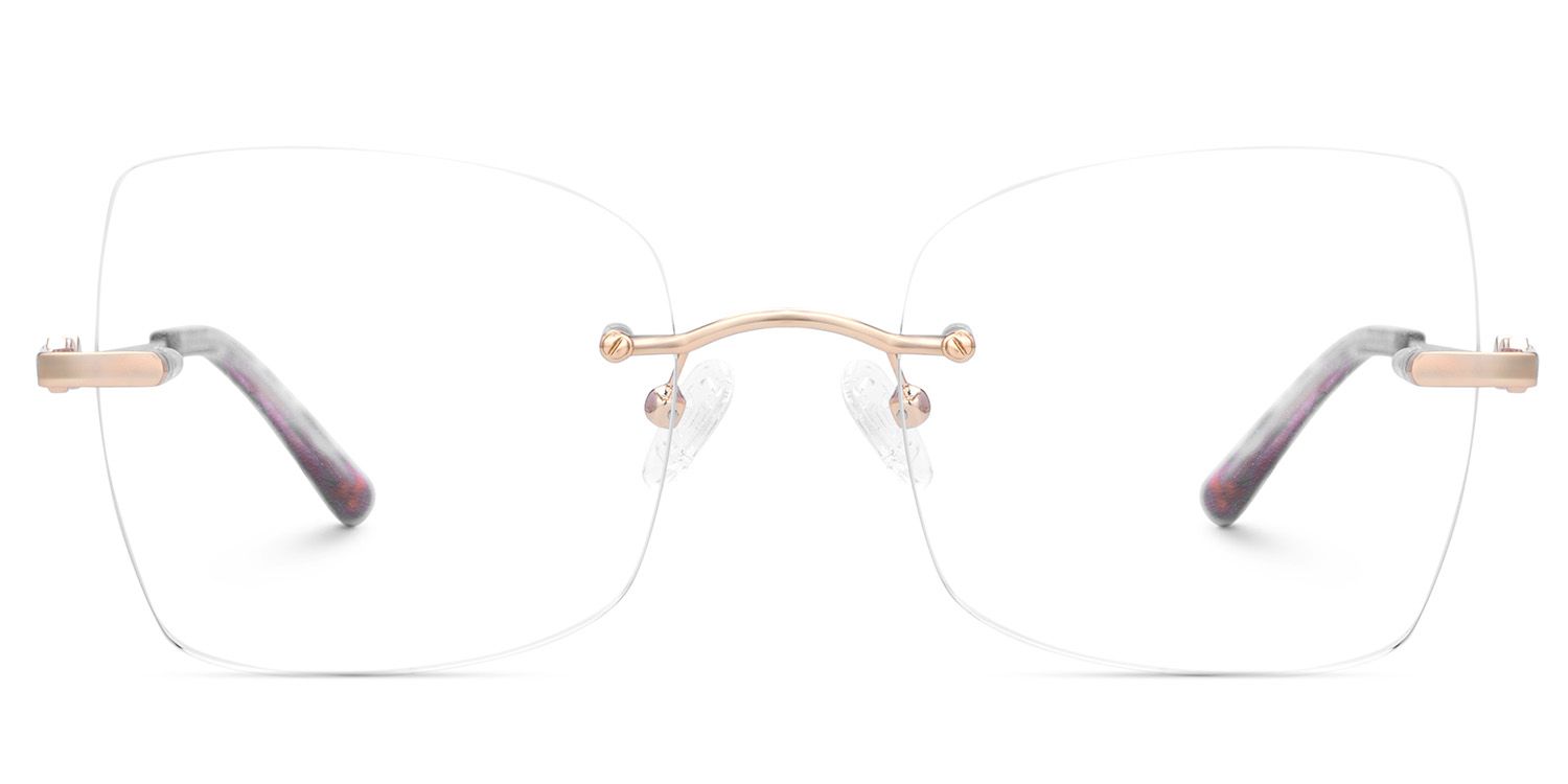 Tierney Designer Butterfly Glasses in Rimless  | ZEELOOL Canada1