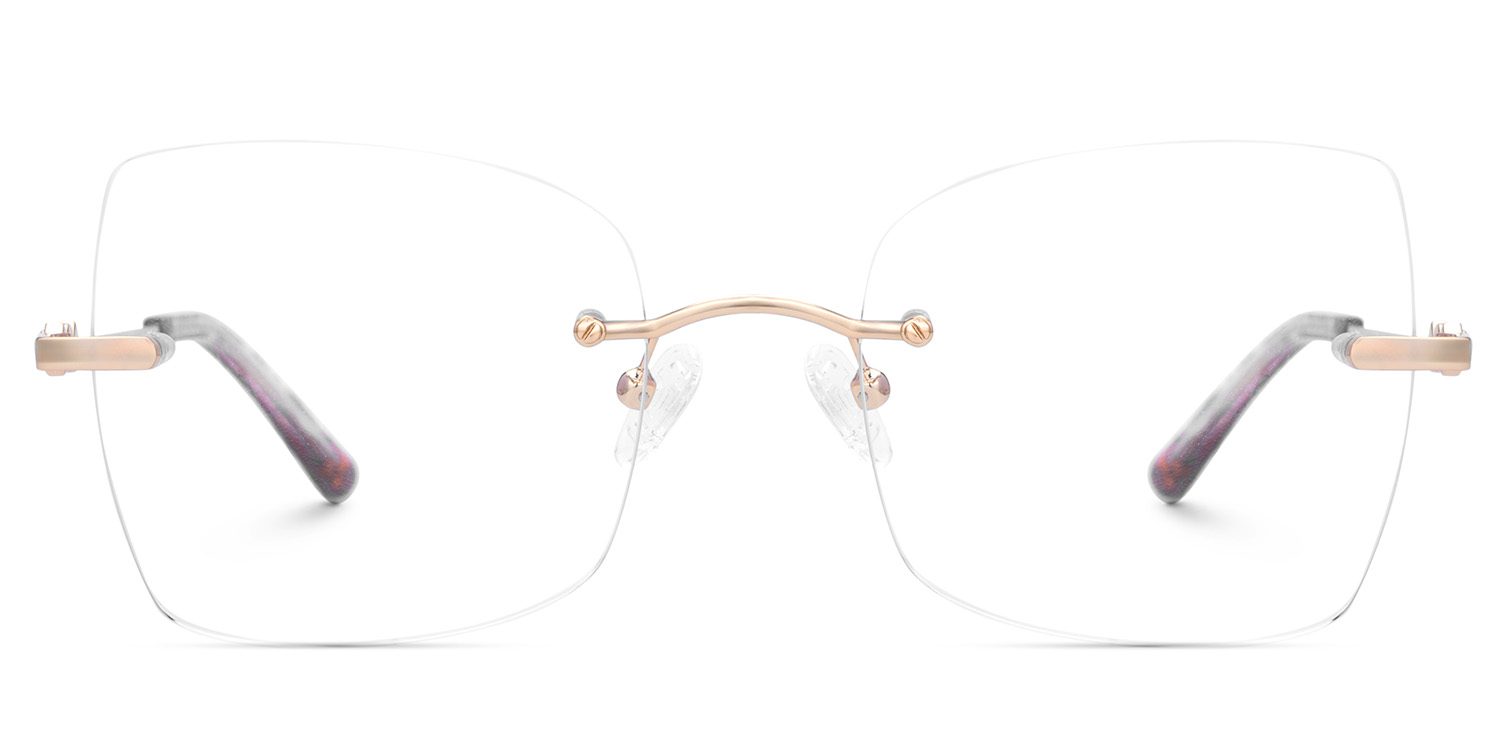 Tierney Designer Butterfly Glasses in Rimless  | ZEELOOL Canada1