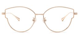 Chavela Cateye Rose Gold Glasses0