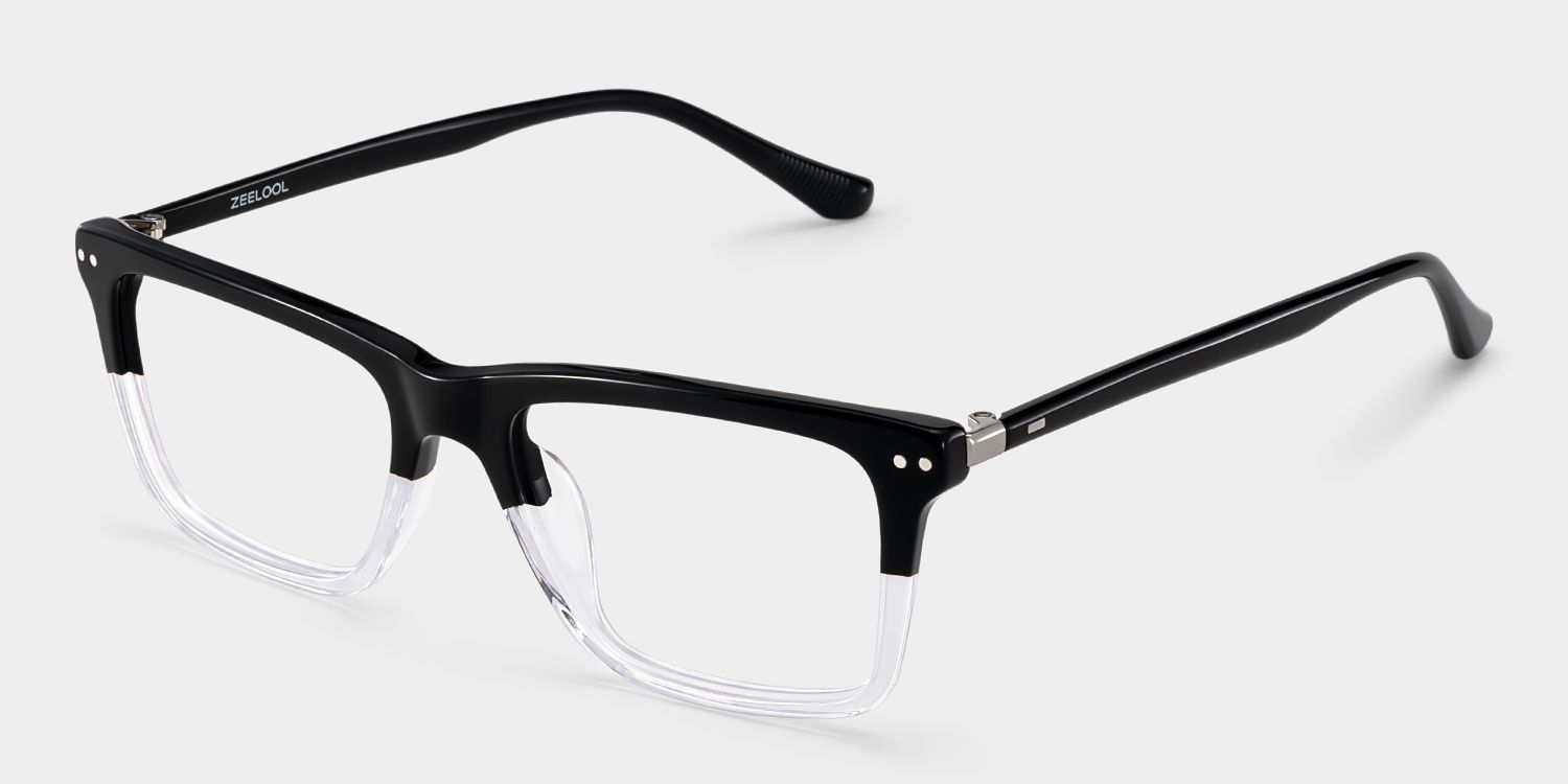 Harper Two-tone Frame Prescription Glasses with Rectangle Shape | ZEELOOL2