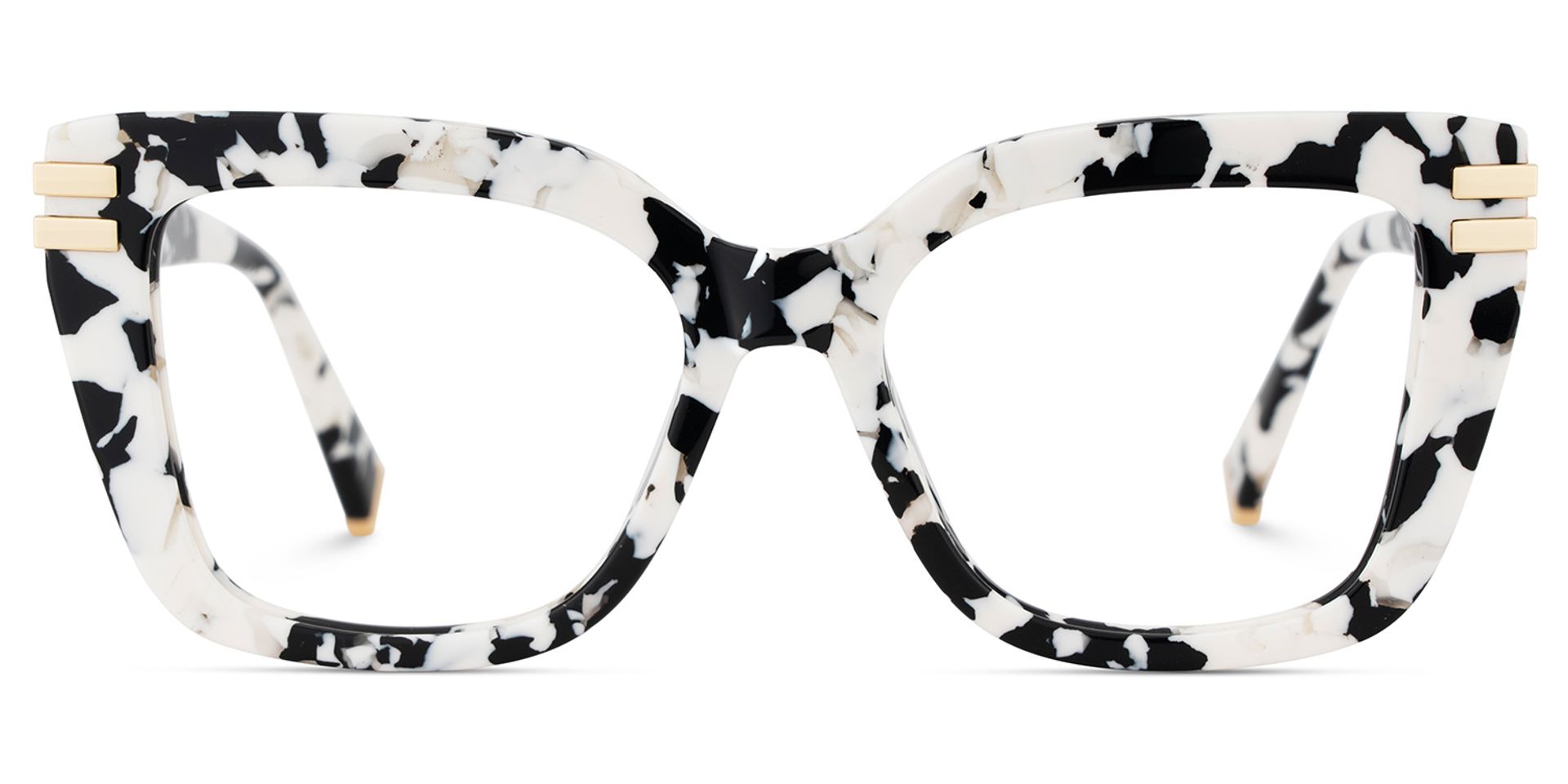 Cow Print Glasses with Square Frames1