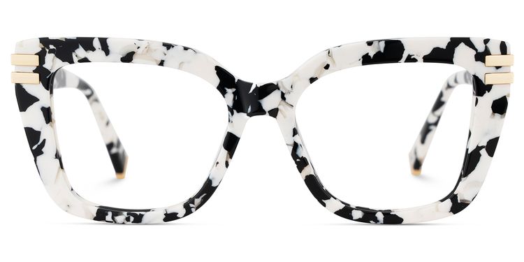 Cardozo Cow Print Square Glasses