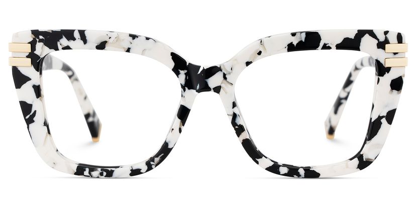 Cardozo Cow Print Square Glasses