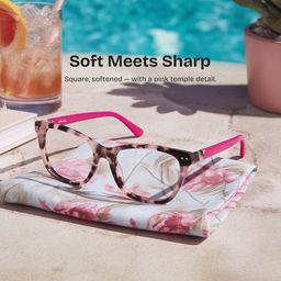 Ava Tortoise Square Glasses0
