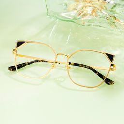 Elston Cateye Gold Glasses0