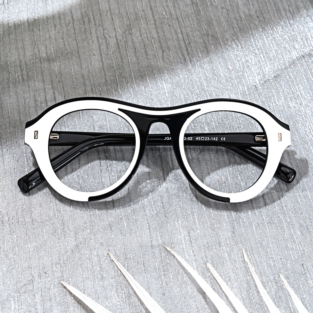 Milan Round White Glasses4