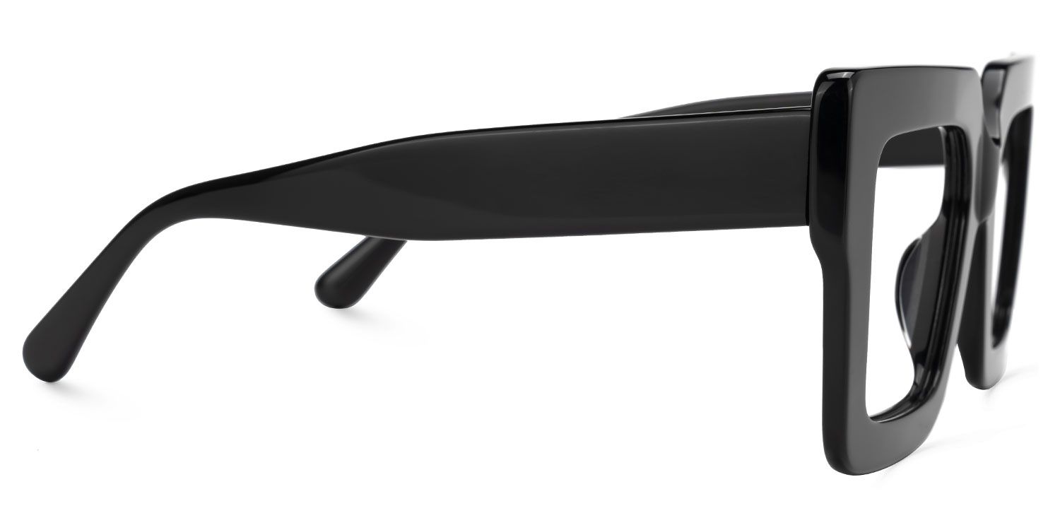 Brandon Square Black Glasses2