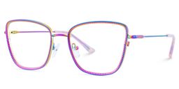 Solimar Iridescent Square Glasses3