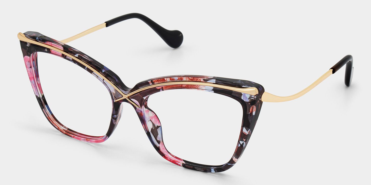 Winston Butterfly Floral Frame Eyeglasses | Zeelool2