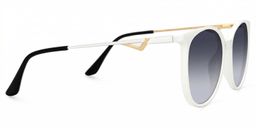 Chanty White Round Sunglasses2
