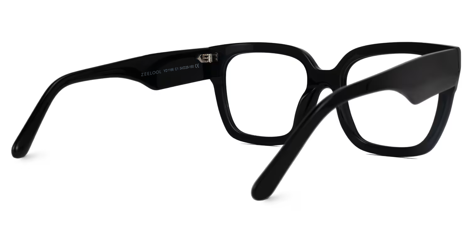 Rainna Square Black Glasses4
