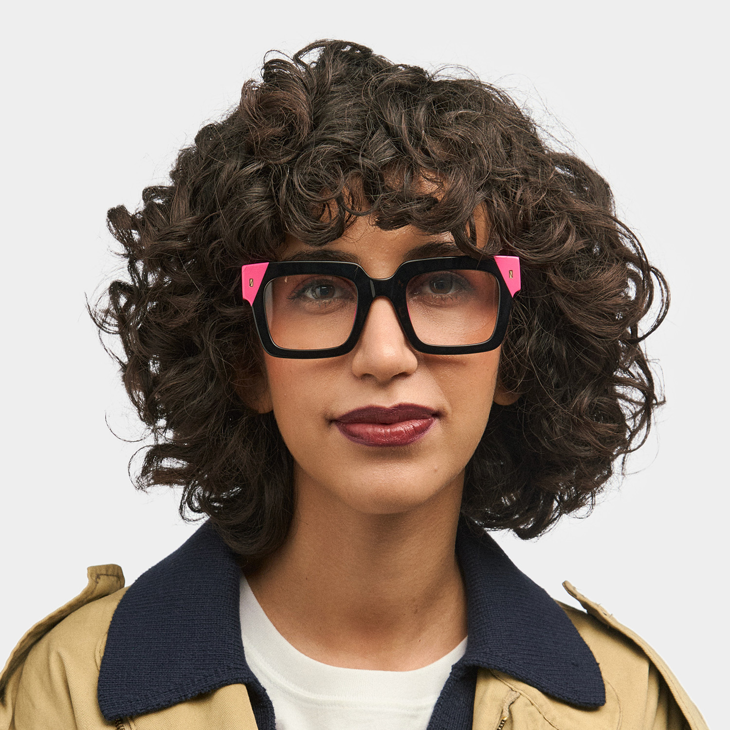 Trendy Rectangular Glasses Frames For Women - Sarah Black Glasses0