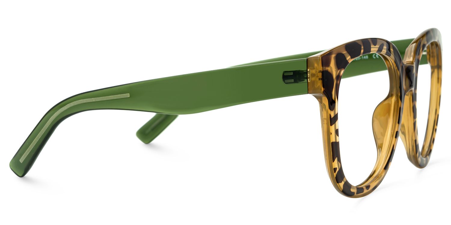 Harrell Square Tortoise Eyeglasses and Wide Frames2