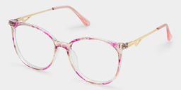 Chanty Pink Round Glasses3