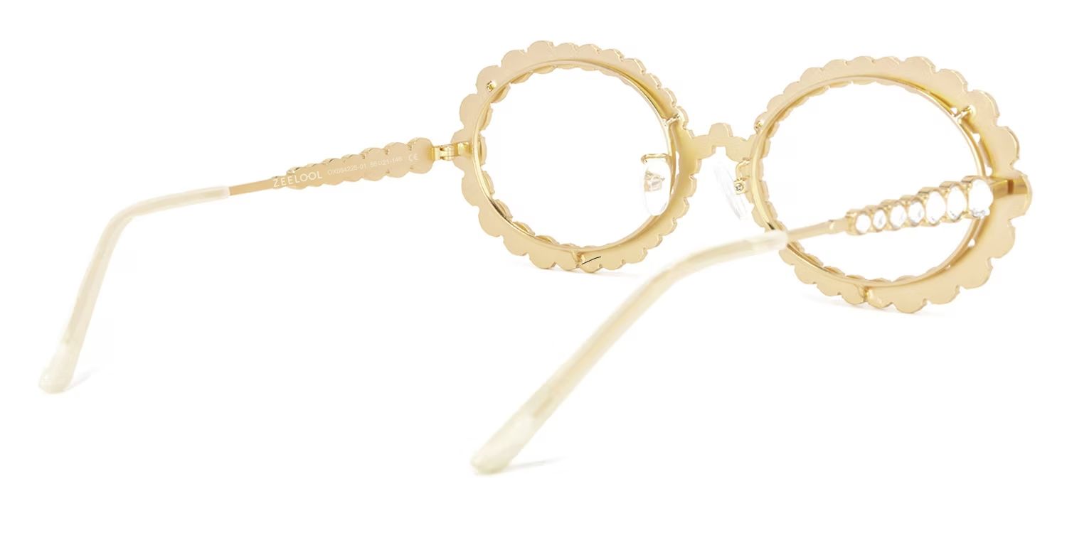 Luheiden Oval Gold Glasses | ZEELOOL Canada4