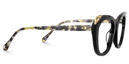 Hellena Cateye Black Glasses2