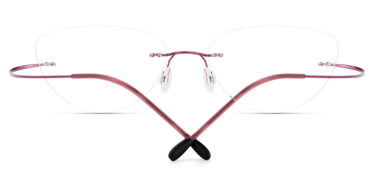 Evelyn Cat Eye Pink Glasses | ZEELOOL Canada4