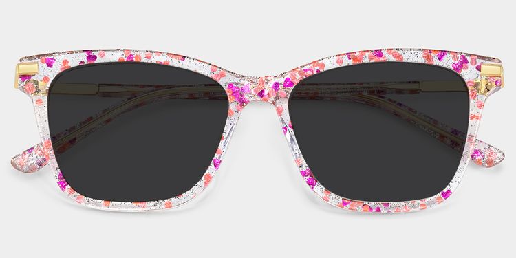 Eliot Rectangle Pink Glasses