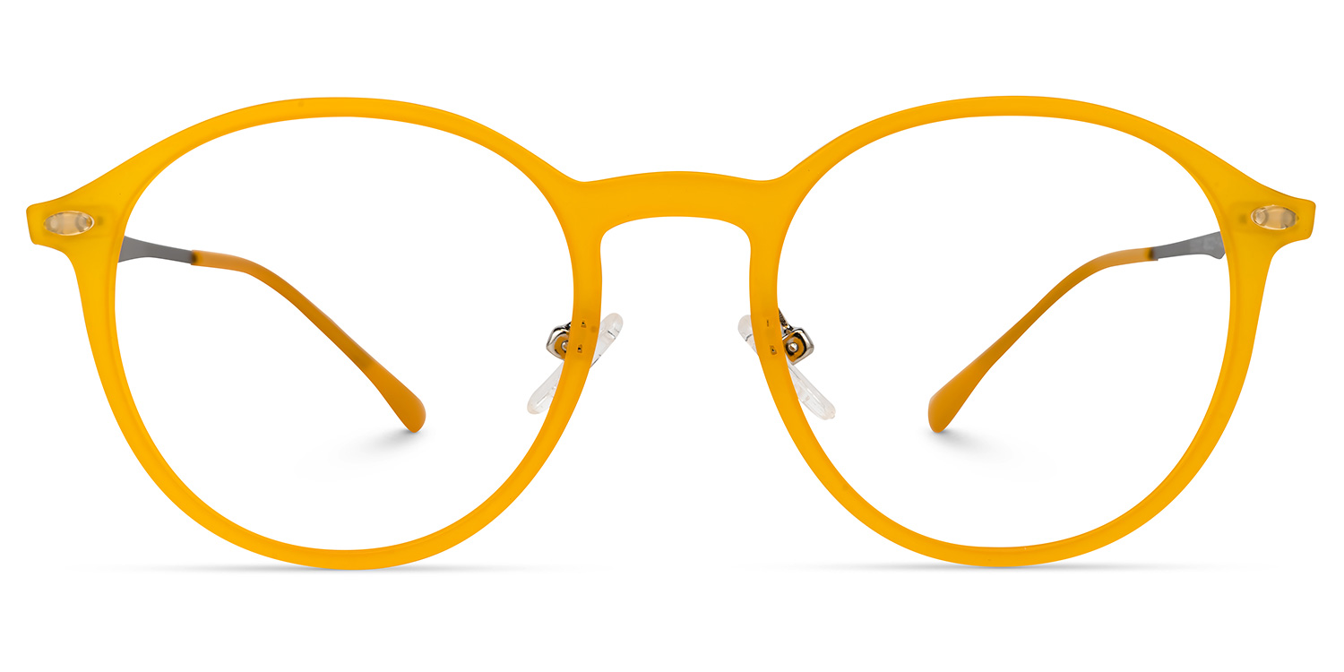 Dolores Round Yellow Glasses | ZEELOOL Canada0