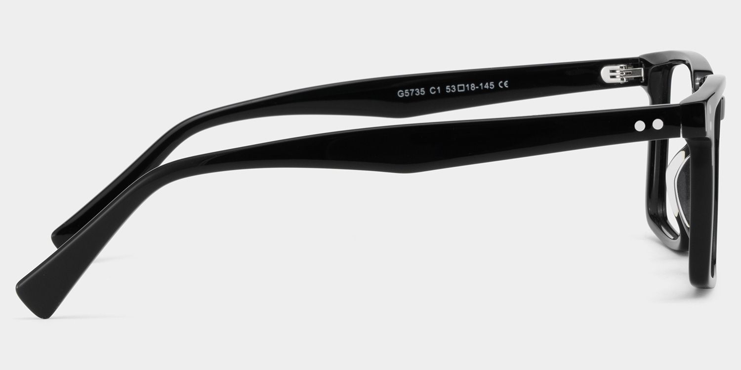 Griffin Black Frame Glasses with Rectangle Frame Online | ZEELOOL Canada3