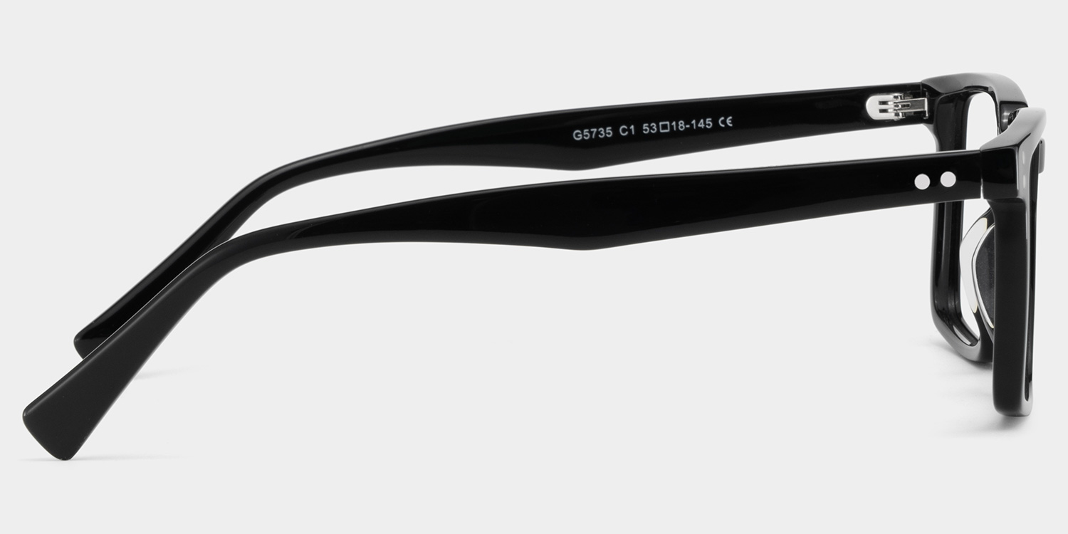 Griffin Black Frame Glasses with Rectangle Frame Online | ZEELOOL Canada3