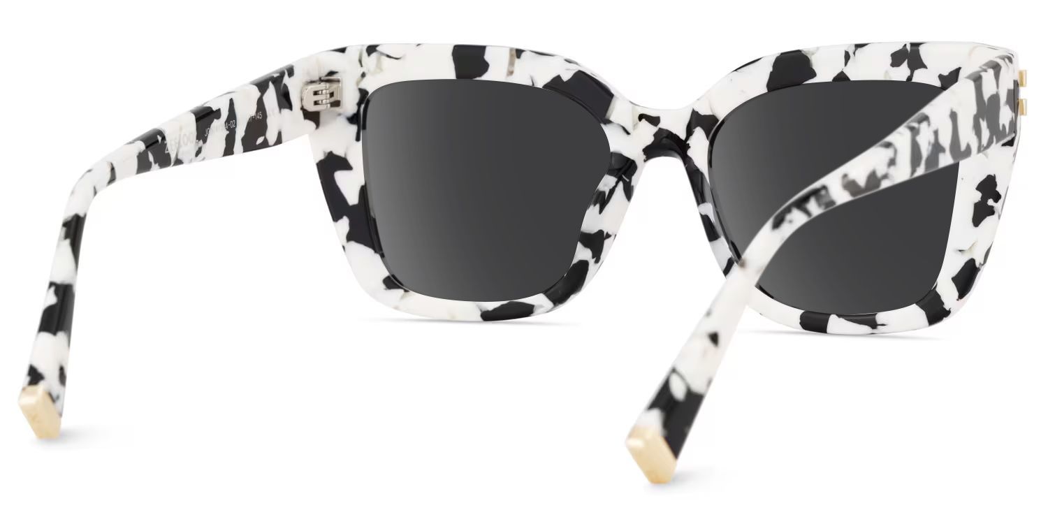 Cow Print Glasses with Square Frames4