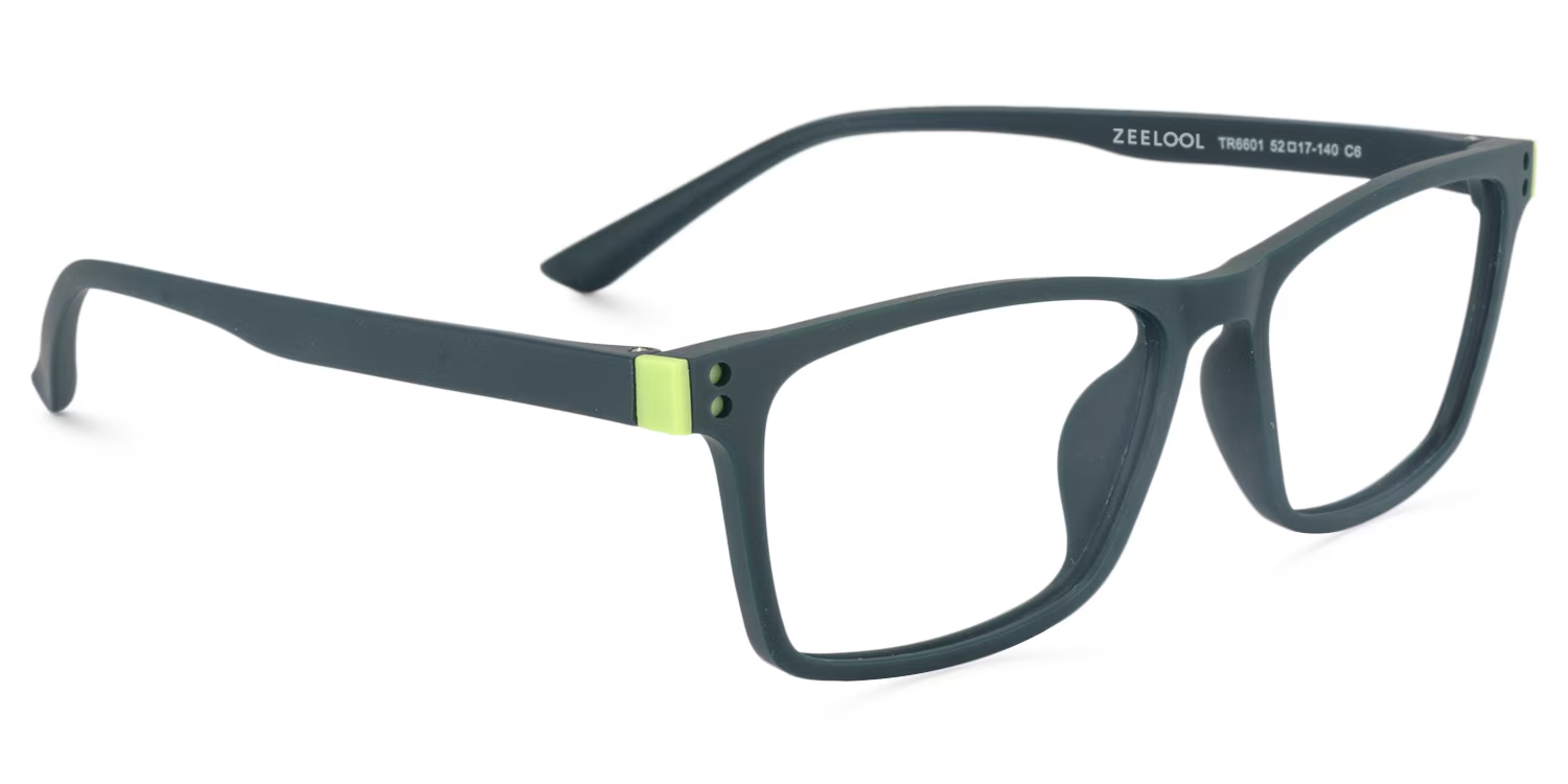 Cheche Rectangle Dark Green Glasses4