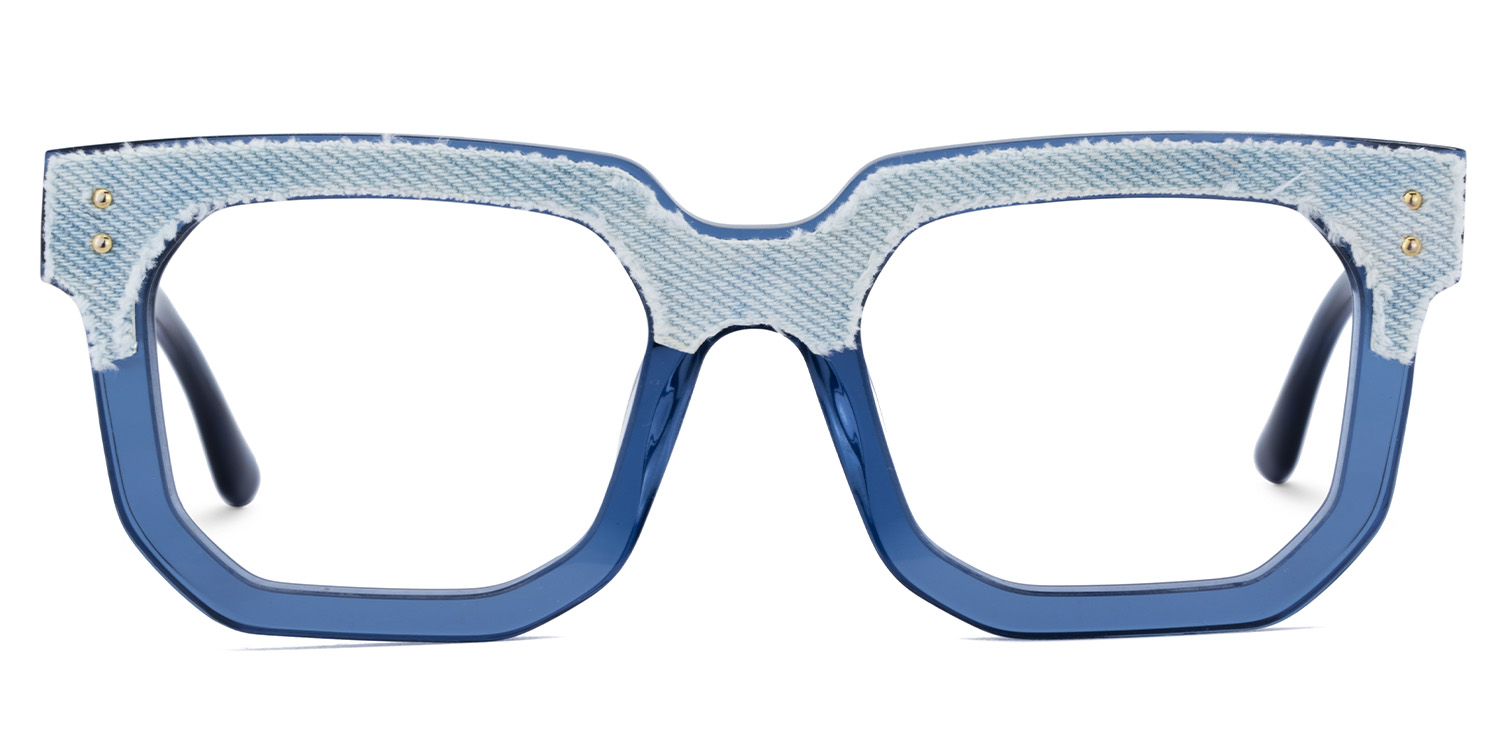 Ramcevic Square Blue Glasses0