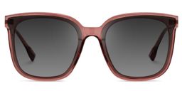 Tammie Square Red Sunglasses0