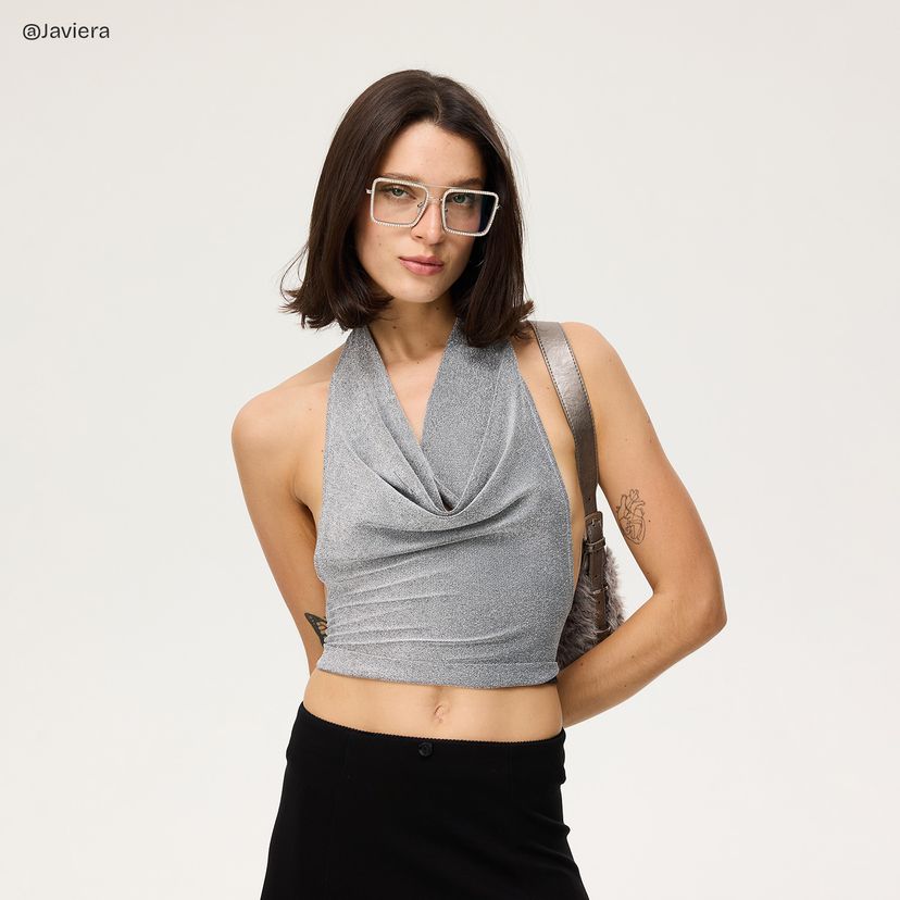 Diva Square Silver Glasses