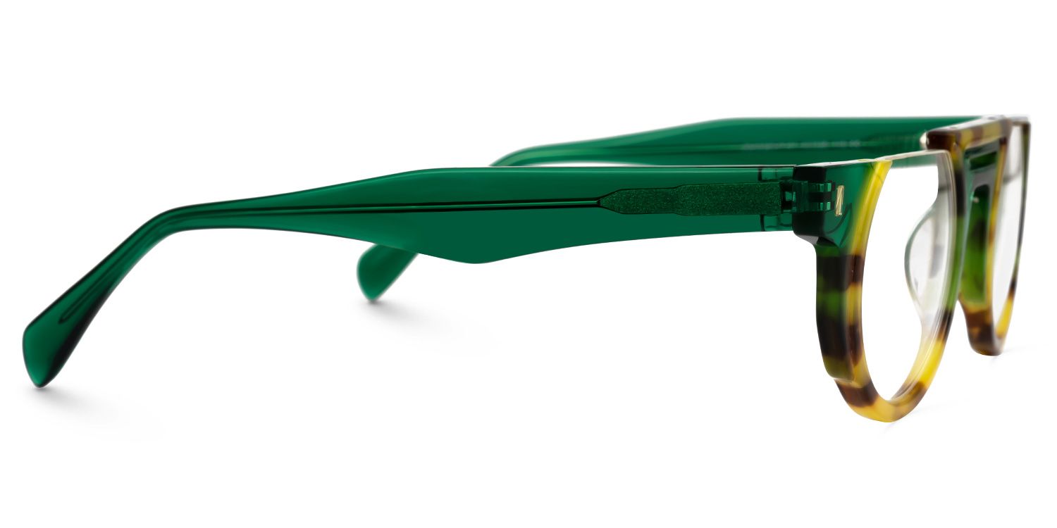 Mastin Round Tortoise Half Frame Glasses3