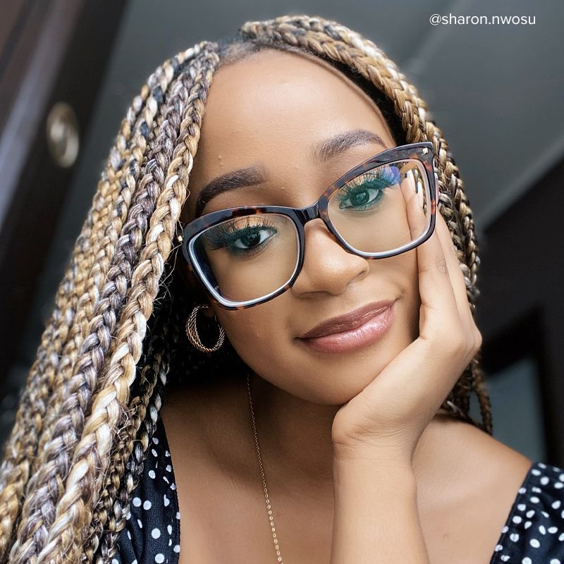 Isaebella Butterfly Tortoise Frame Glasses | ZEELOOL Canada5