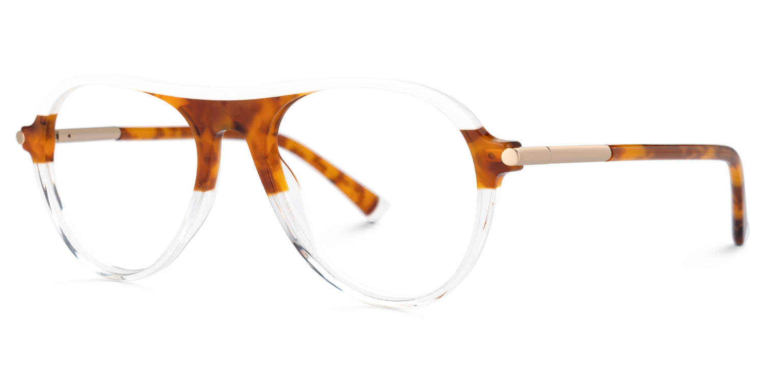 Cisse Brown Thin Frame Eyeglasses | ZEELOOL Canada1