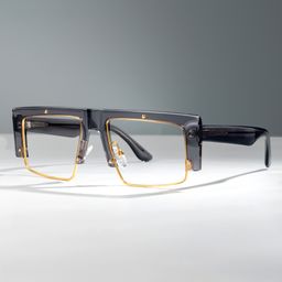 Maldonado Gray Rectangle Glasses0