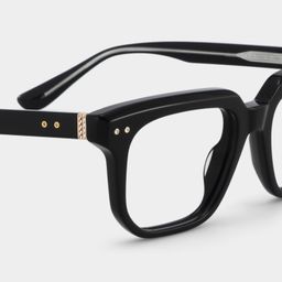Michael Square Black Glasses5