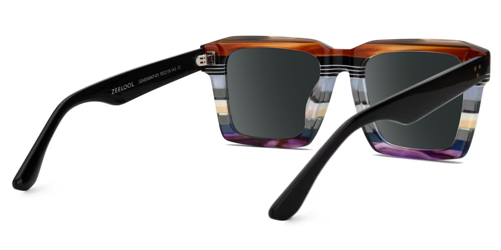 Kenish Designer Sunglasses in Square Multicolor Frame3