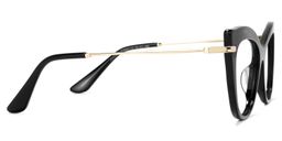 Indira Cat Eye Black Glasses3