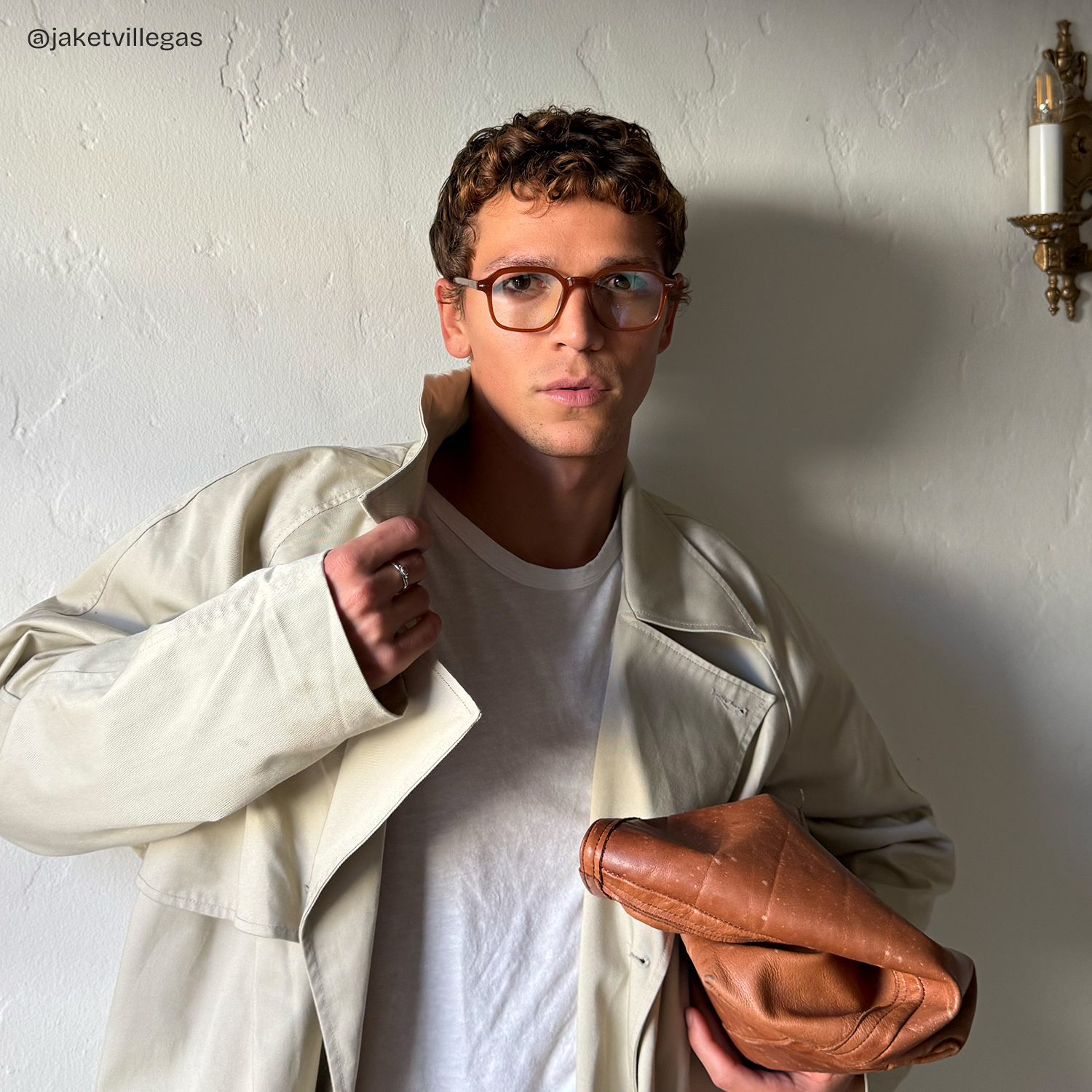 Josh Rectangle Brown Glasses6