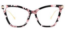 Hilary Butterfly Pink Floral Glasses0
