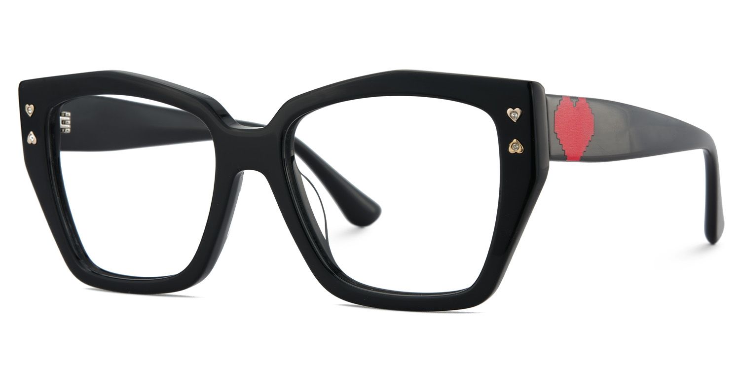 Jemia Butterfly Black Frame Eyeglasses for Women | ZEELOOL Canada3