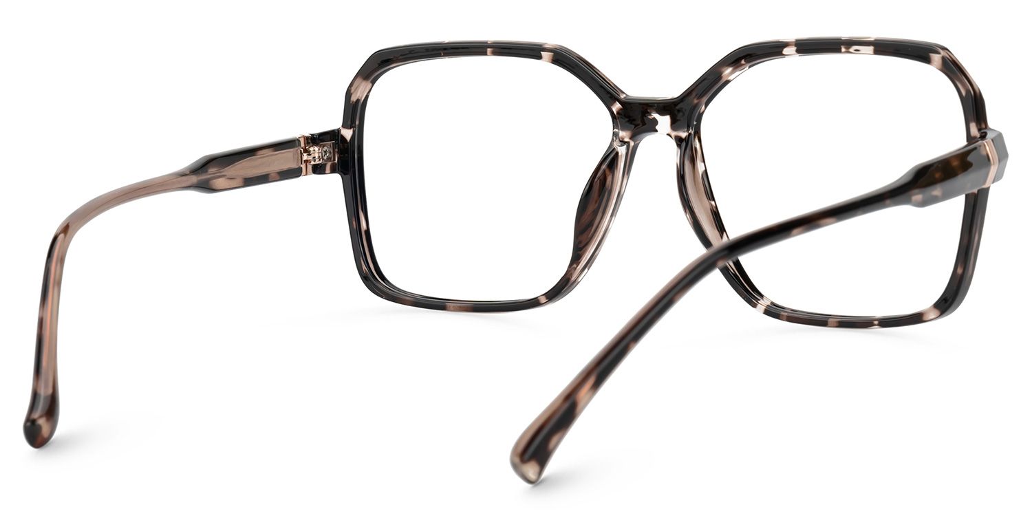 Wasmer Acetate Geometric Tortoise Frame Glasses | ZEELOOL Canada3