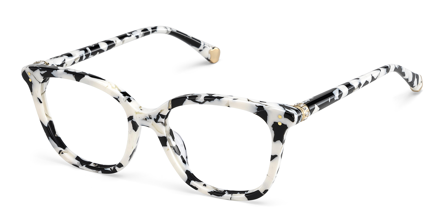Square Cow Eyeglasses- Miles Acetate Frame Glasses2