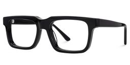 Larsen Rectangle Black Glasses2
